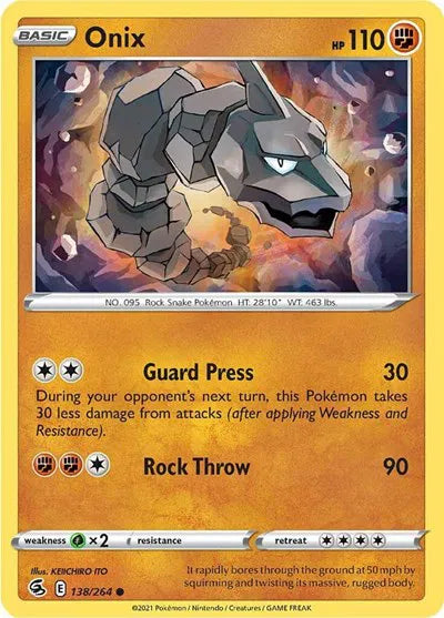 Onix 138/264 · Reverse Holofoil (Fusion Strike)