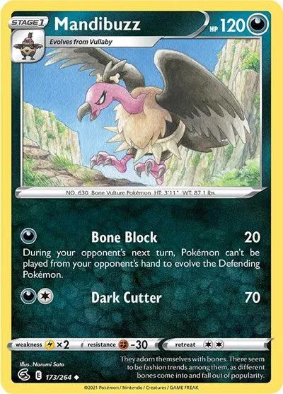 Mandibuzz 173/264 · Normal (Fusion Strike)