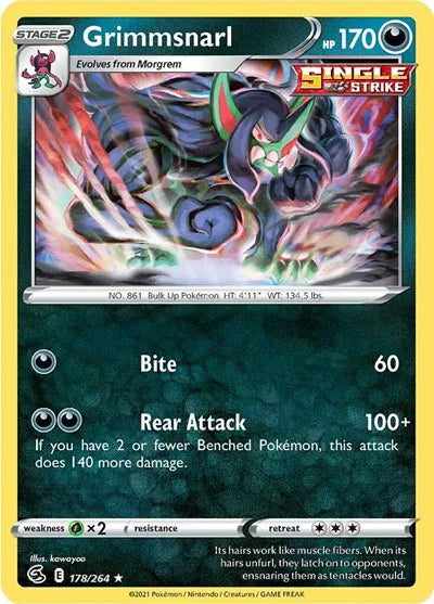 Grimmsnarl 178/264 · Holofoil (Fusion Strike)