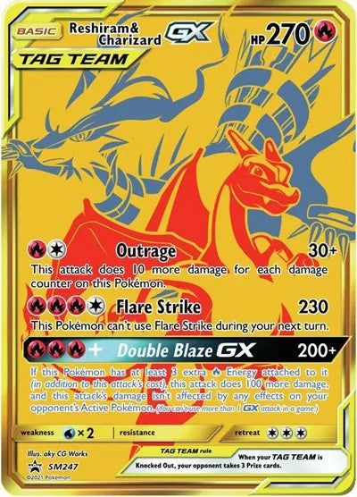 Reshiram & Charizard GX SM247 · Holofoil (Sun & Moon Promo)