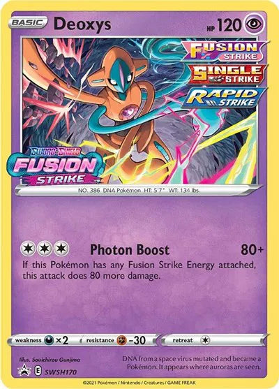 Deoxys - SWSH170 (Prerelease) - SWSH: Sword & Shield Promo Cards (SWSD)