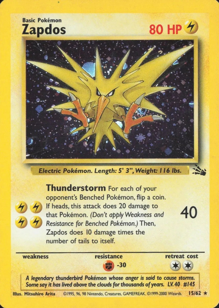 Zapdos (Cosmos Holo) 015/062 (Miscellaneous Cards & Products)