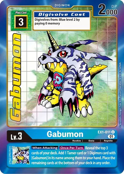 Gabumon (Alternate Art) EX1-011 U (Classic Collection)