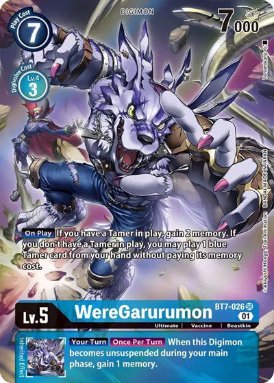WereGarurumon (Alternate Art) BT7-026 SR (Next Adventure)