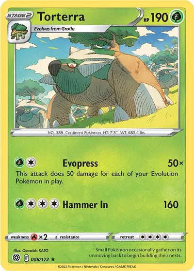 Torterra 008/172 · Holofoil (Brilliant Stars)