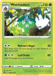 Wormadam (10) 010/172 · Reverse Holofoil (Brilliant Stars)