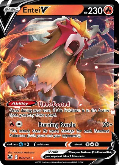 Entei V 022/172 (Brilliant Stars)