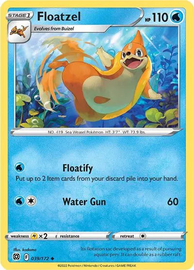 Floatzel 039/172 · Normal (Brilliant Stars)