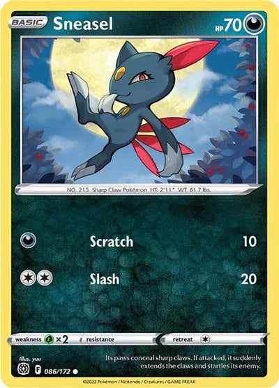 Sneasel 086/172 · Normal (Brilliant Stars)