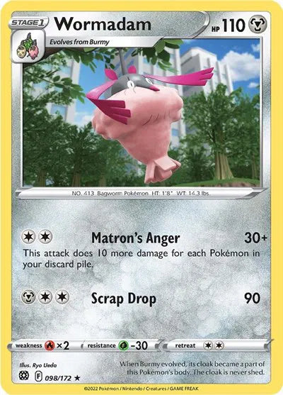 Wormadam (98) 098/172 · Reverse Holofoil (Brilliant Stars)