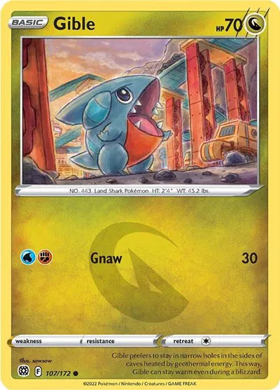 Gible 107/172 · Normal (Brilliant Stars)