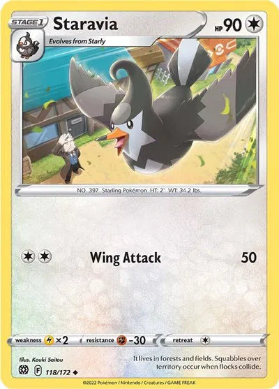 Staravia 118/172 · Normal (Brilliant Stars)