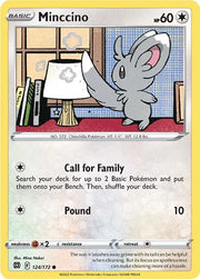 Minccino 124/172 · Reverse Holofoil (Brilliant Stars)