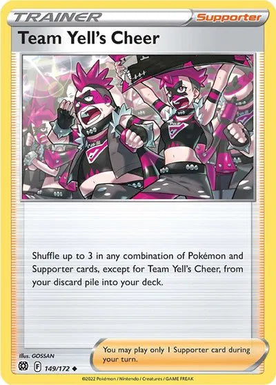 Team Yell's Cheer 149/172 · Normal (Brilliant Stars)