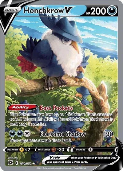 Honchkrow V (Alternate Full Art) 162/172 · Holofoil (Brilliant Stars)