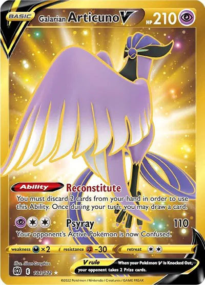 Galarian Articuno V 181/172 (Pokemon Chilling Reign)