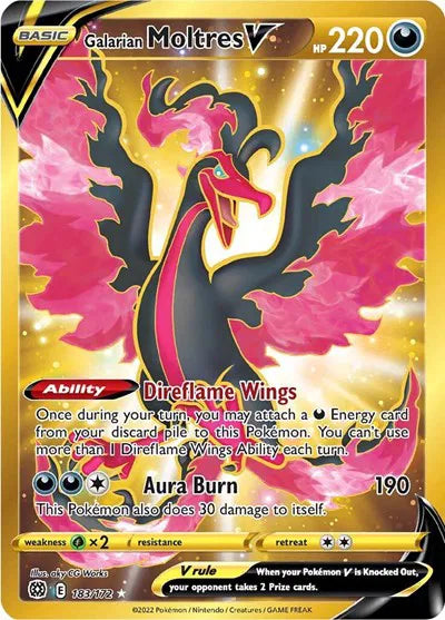 Galarian Moltres V (Secret) 183/172 (Brilliant Stars)