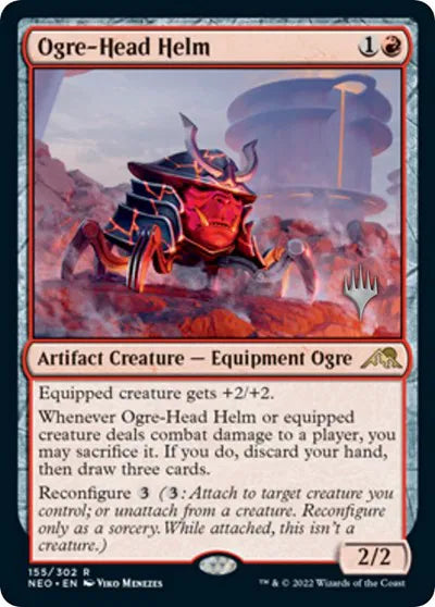 Ogre-Head Helm 155 · Foil (Promo Pack: Kamigawa: Neon Dynasty)