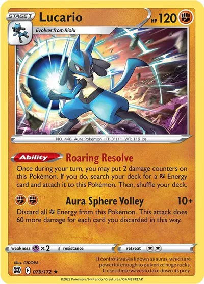 Lucario - 079/172 (Brilliant Stars) Holofoil