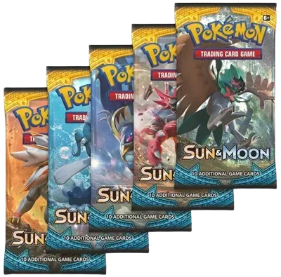 Sun & Moon Booster Pack Art Bundle [Set of 5] (Sun & Moon Base Set)