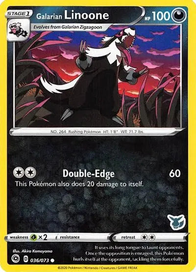 Galarian Linoone (Eevee Stamped) 036/073 (Battle Academy 2022)