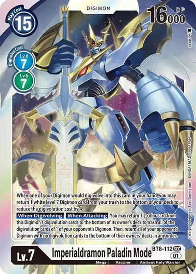 Imperialdramon Paladin Mode BT8-112 SEC (New Awakening)