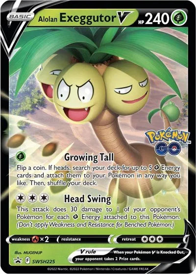Alolan Exeggutor V SWSH225 (Sword & Shield Promo)