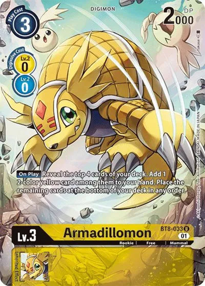 Armadillomon (Alternate Art) BT8-033 U (New Awakening)