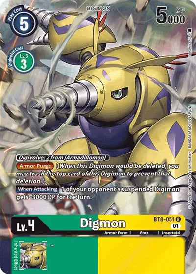 Digmon (Alternate Art) BT8-051 R (New Awakening)