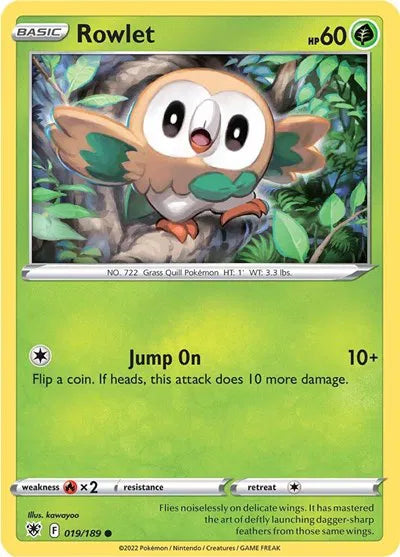 Rowlet 019/189 · Normal (Astral Radiance)