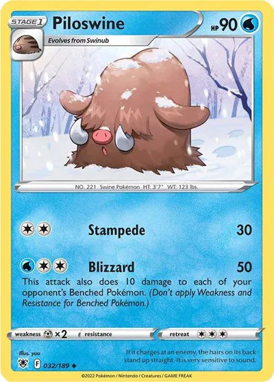 Piloswine 032/189 · Normal (Astral Radiance)