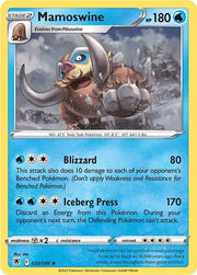 Mamoswine 033/189 · Reverse Holofoil (Astral Radiance)
