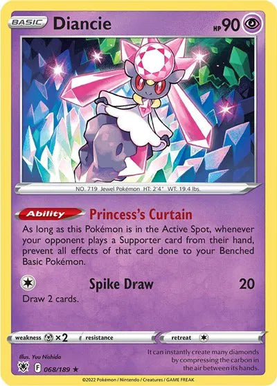 Diancie 068/189 · Holofoil (Astral Radiance)