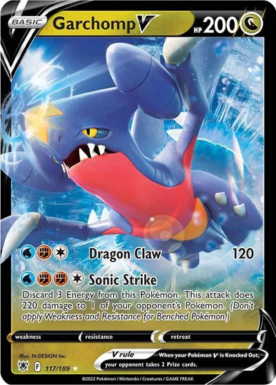 Pokemon Garchomp V Ultra Rare 117/189