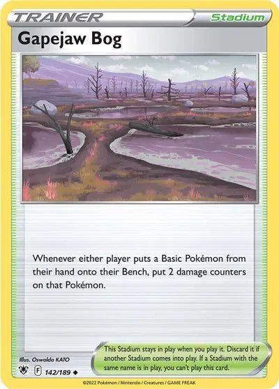 Gapejaw Bog 142/189 · Reverse Holofoil (Astral Radiance)