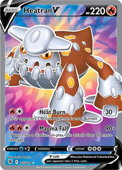 Heatran V (Full Art) Astral Radiance Ultra Rare • 165/189 Holofoil