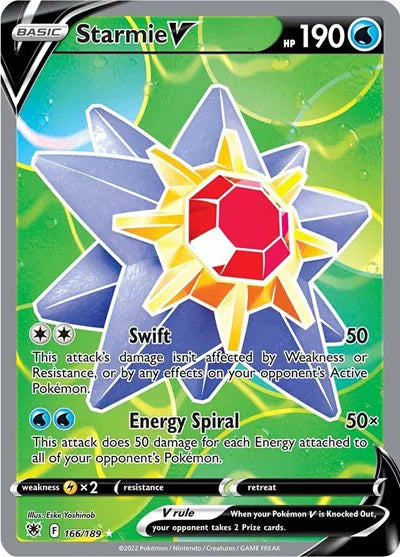 Starmie V (Full Art) 166/189 · Holofoil (Astral Radiance)