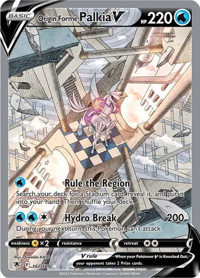 Origin Forme Palkia V (Alternate Full Art) 167/189 (Astral Radiance)