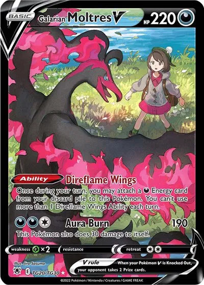 Galarian Moltres V TG20/TG30 (Astral Radiance Trainer Gallery)