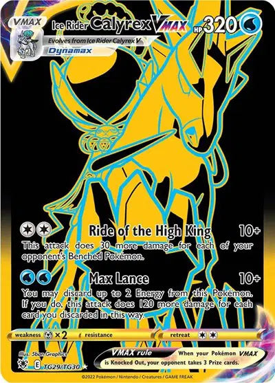 Pokémon Ice Rider Calyrex VMAX (Secret) TG29/TG30