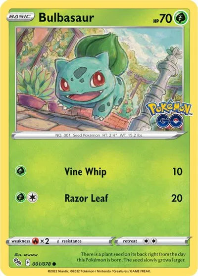 Bulbasaur 001/078 · Normal (Pokemon Go)