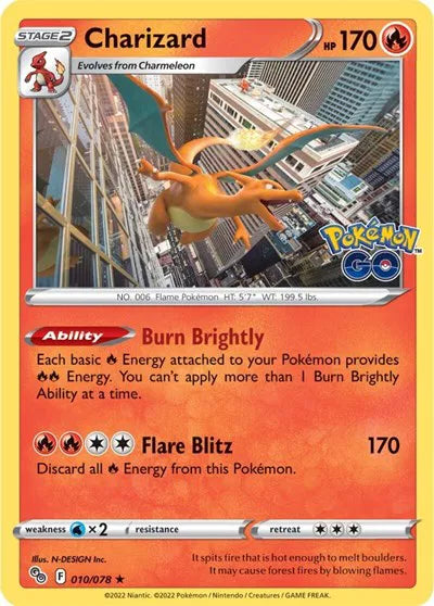 Charizard 010/078 · Holofoil (Pokemon Go)
