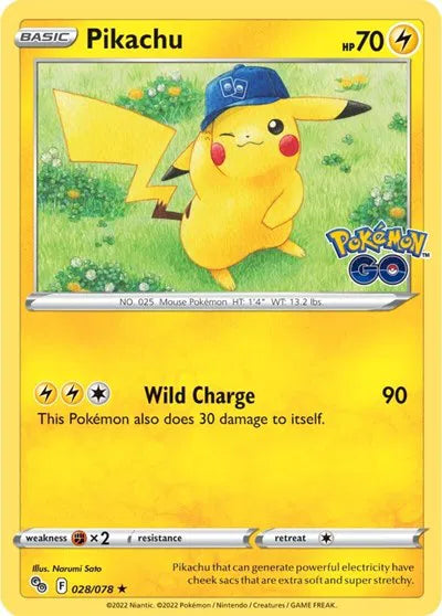 Pikachu 028/078 · Holofoil (Pokemon Go)