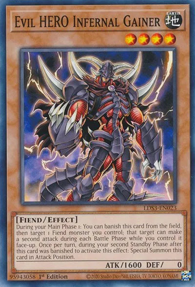 Evil HERO Infernal Gainer LDS3-EN023 (Legendary Duelists: Season 3)