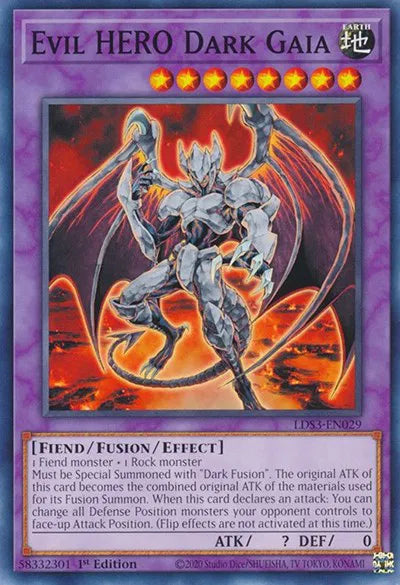 Evil HERO Dark Gaia LDS3-EN029 (Legendary Duelists: Season 3)