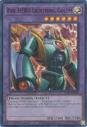 Evil HERO Lightning Golem (Red) LDS3-EN028 (Legendary Duelists: Season 3)