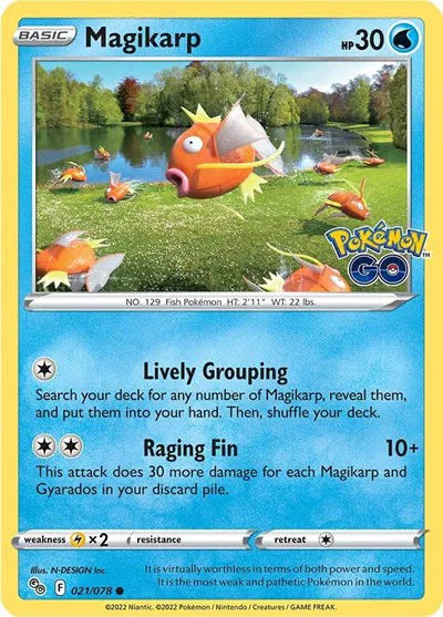 Magikarp 021/078 · Reverse Holofoil (Pokemon Go)