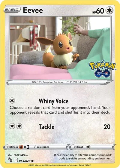 Eevee 054/078 · Reverse Holofoil (Pokemon Go)