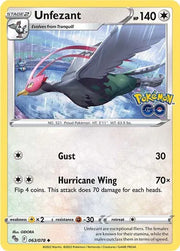 Unfezant 063/078 · Reverse Holofoil (Pokemon Go)