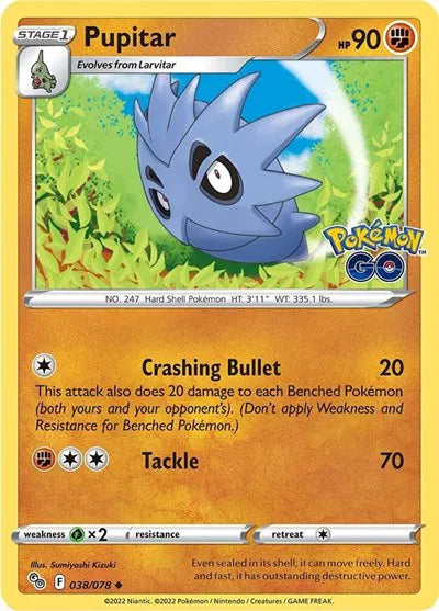 Pupitar 038/078 · Reverse Holofoil (Pokemon Go)